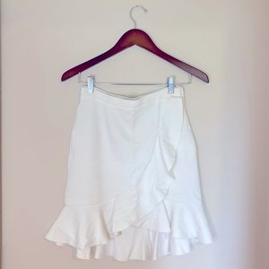White Ruffle Skirt